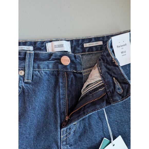 NWT Closed Denim Briston Straight Leg Jeans Size 25 Dark Blue 2C437 - Picture 10 of 15